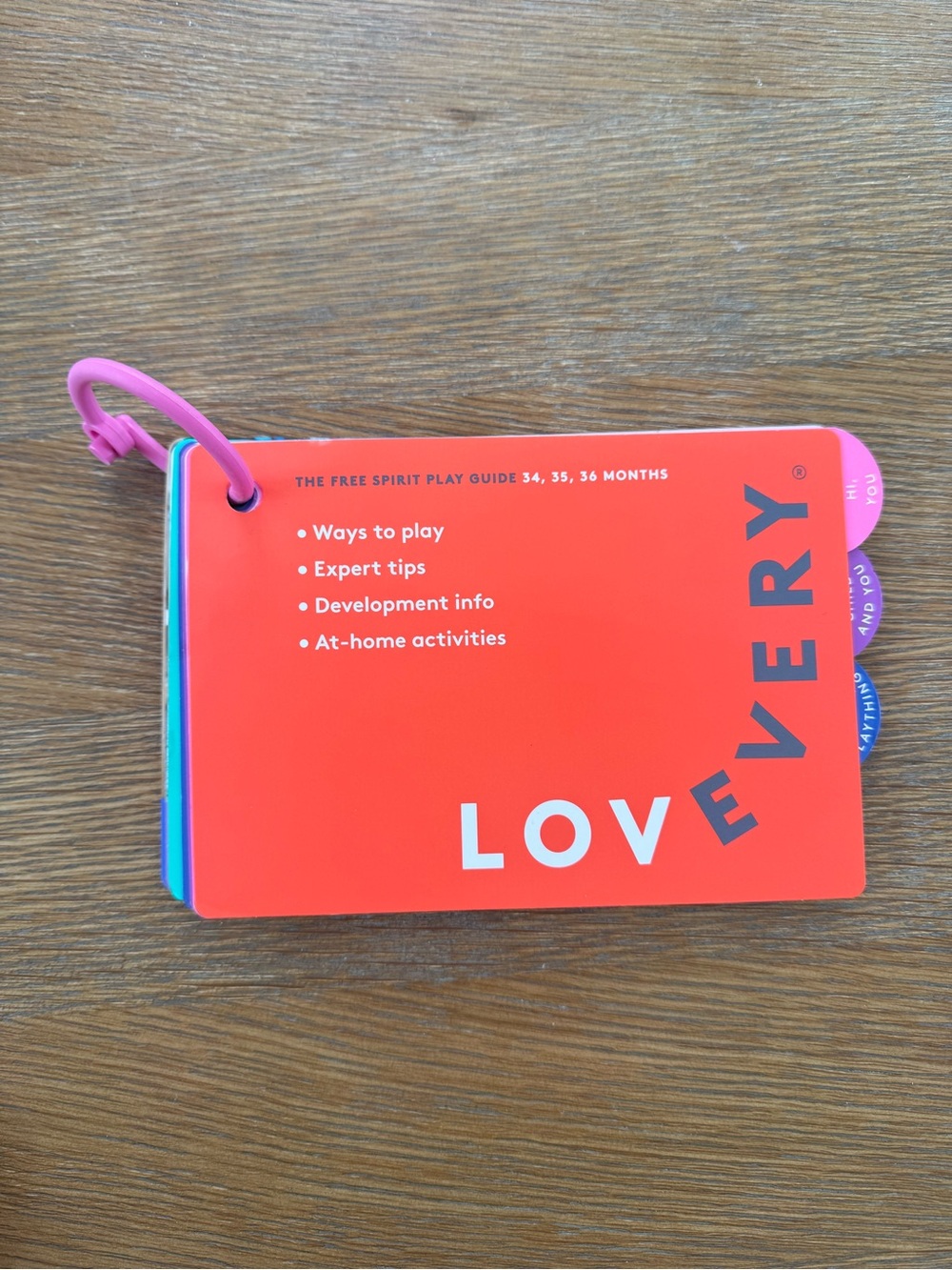 Lovevery The Free Spirit 34, 35, 36 Months Play Guide